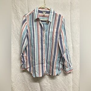 Striped women’s Shirt - Blue, Red, White